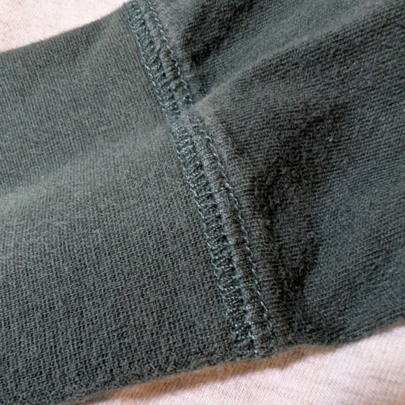 Vans Men's Off-White‎ and Dark Green Long Sleeve Tee - Picture 5 of 11